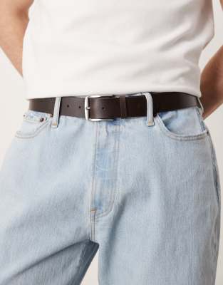 Calvin Klein Jeans - Ceinture classique en cuir - Marron
