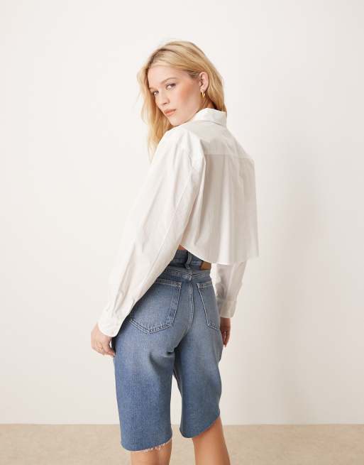 Calvin Klein Jeans - Chemise courte avec étiquette logo - Blanc, 4 de 4