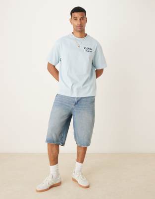 Calvin Klein Jeans Est.1978 Chest Logo T-shirt In Blue