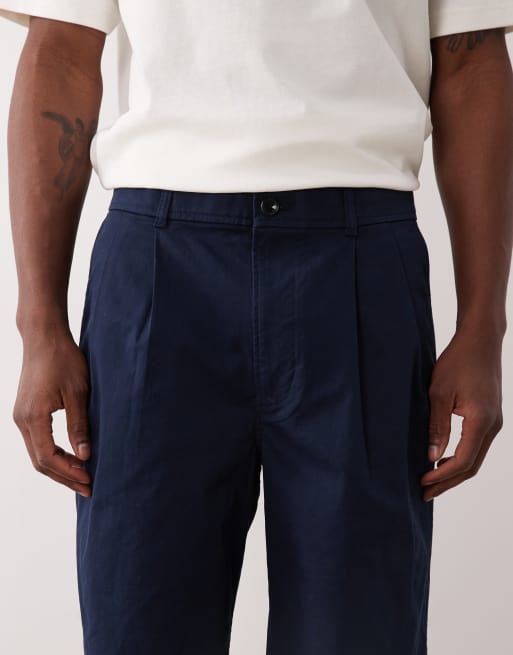 Calvin Klein Jeans – Chino-Shorts in Marineblau, 9 Zoll Schrittlänge, 4 von 5