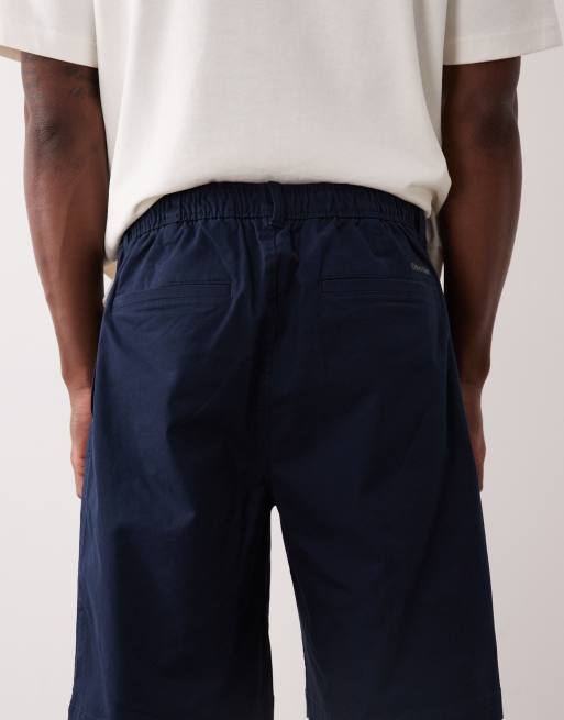 Calvin Klein Jeans – Chino-Shorts in Marineblau, 9 Zoll Schrittlänge, 5 von 5