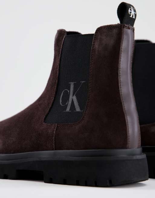 Calvin klein brown clearance boots