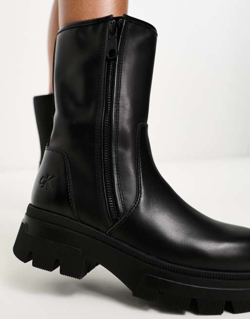 Calvin klein biker clearance boots