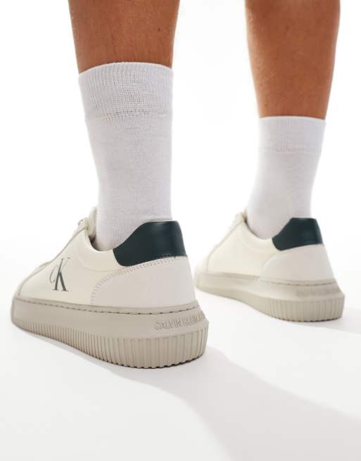Calvin Klein Jeans chunky cupsole authentic trainers in off white
