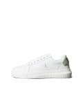 [Calvin Klein Jeans] Calvin Klein Jeans chunky cupsole sneakers in white and green 43 Bright White/Silt Green