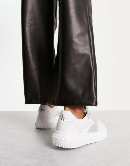 Calvin klein hot sale platform trainers