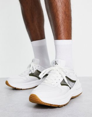 Calvin Klein Jeans chunky runner in white