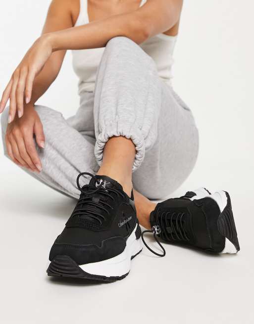 Calvin Klein Jeans chunky runner ASOS black in sneakers 