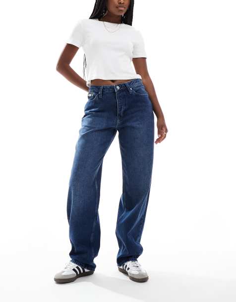 Calvin Klein Jeans – Ciemnoniebieskie luźne jeansy w stylu lat 90. – tylko w ASOS - view 1