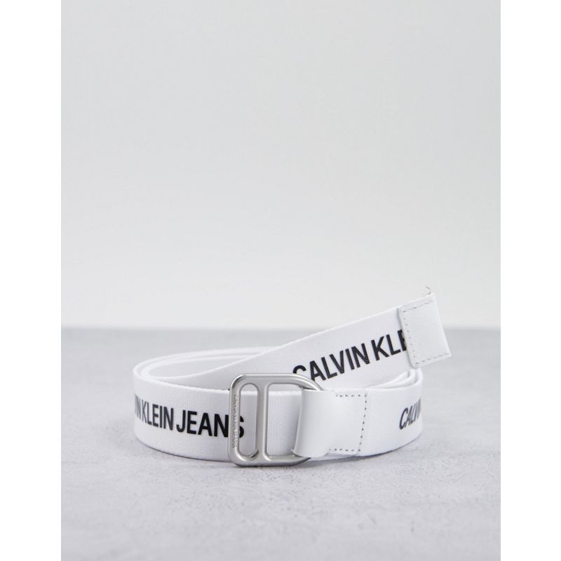 Designer  Calvin Klein Jeans - Cintura in tessuto bianca con logo