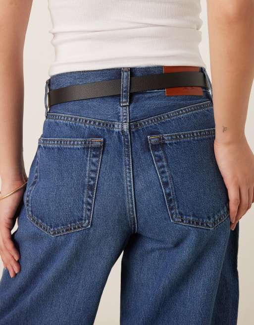 Calvin Klein Jeans - Cintura nera con fibbia a forma di logo , 3 di 3