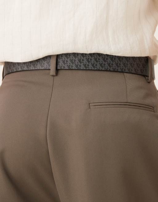 Calvin Klein Jeans - Cintura nera con stampa ripetuta del logo, 3 di 3