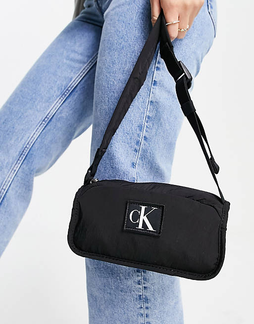 Calvin Klein Jeans city nylon camera bag in black | ASOS
