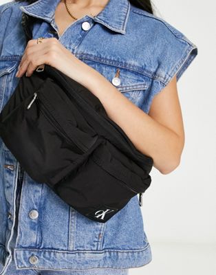 Calvin Klein Jeans city nylon waistbag in black