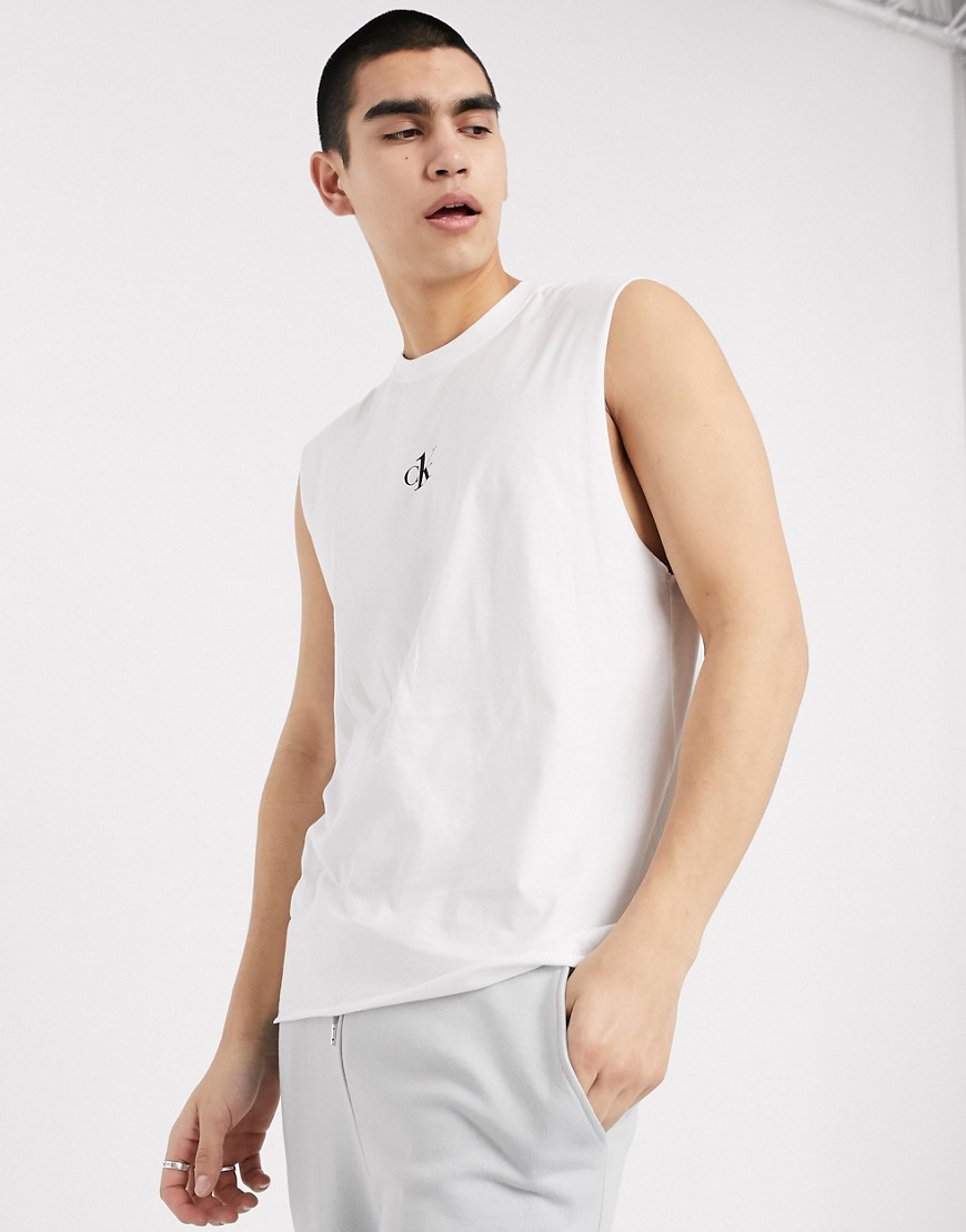 Calvin Klein Jeans - CK1 Capsule - Hemdje met klein logo in wit