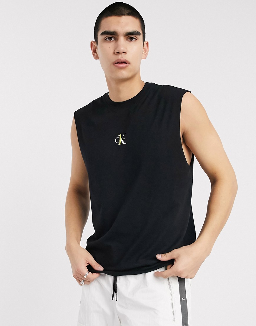 Calvin Klein Jeans - CK1 Capsule - Hemdje met klein logo in zwart