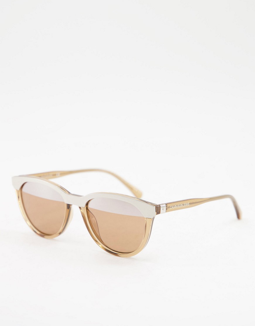 Calvin Klein Jeans CKJ10519S split color sunglasses-Brown