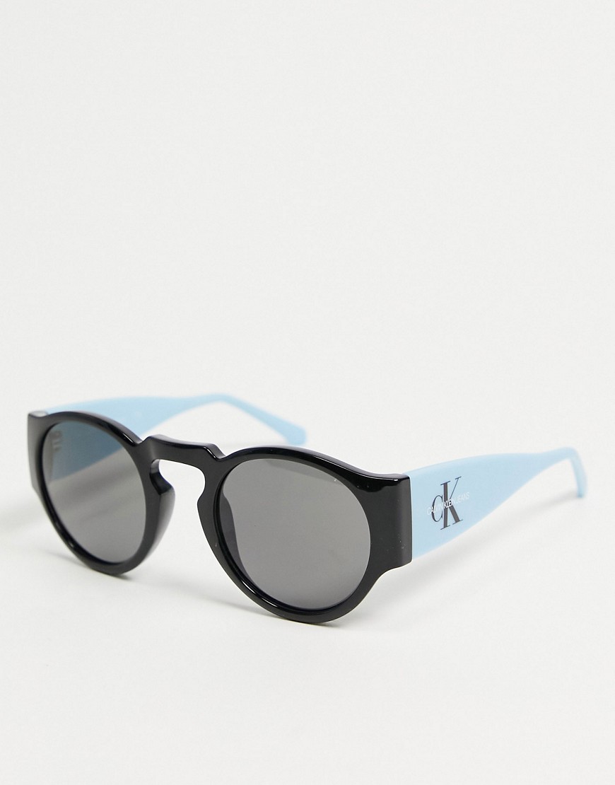 Calvin Klein Jeans CKJ18500S logo sunglasses-Blue