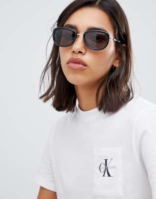 calvin klein square sunglasses