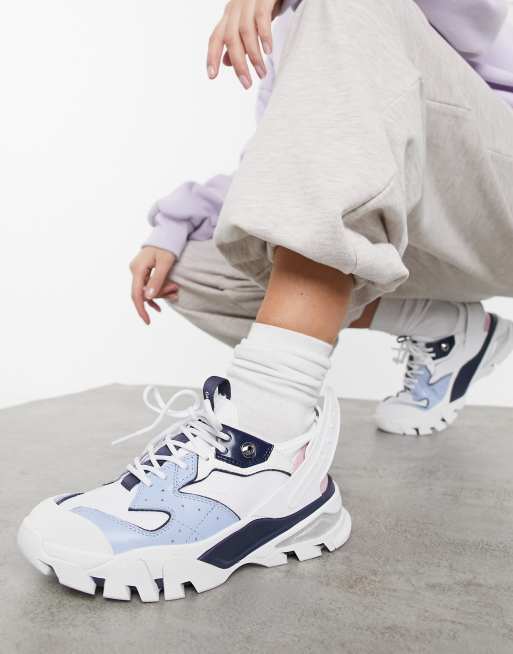 ASOS DESIGN Dazed chunky sneakers in silver metallic