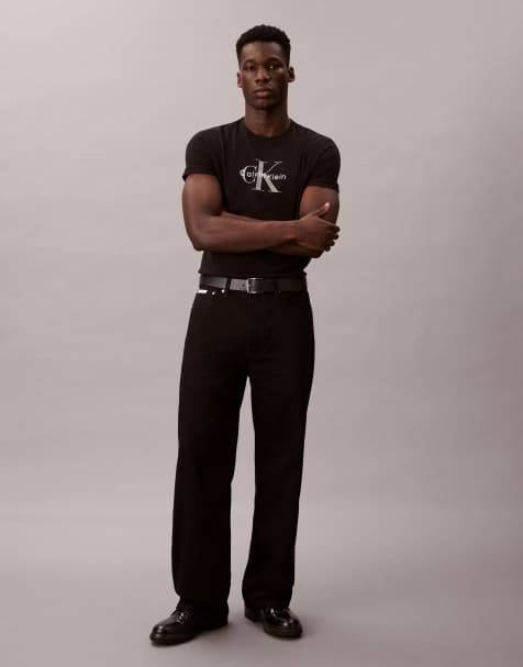 Calvin Klein Jeans classic baggy jeans in black