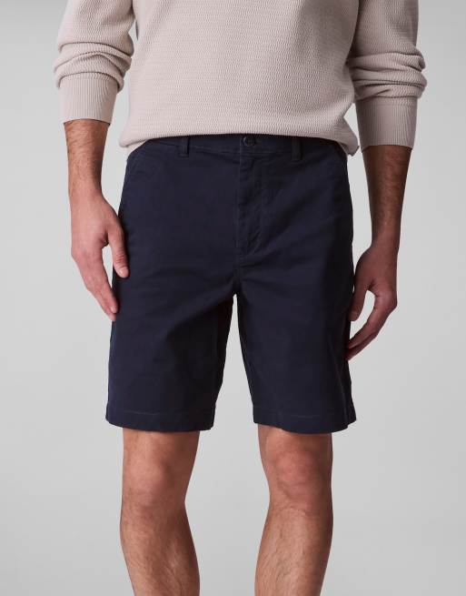 Calvin Klein Jeans classic cotton chino shorts in navy blue , 5 of 5