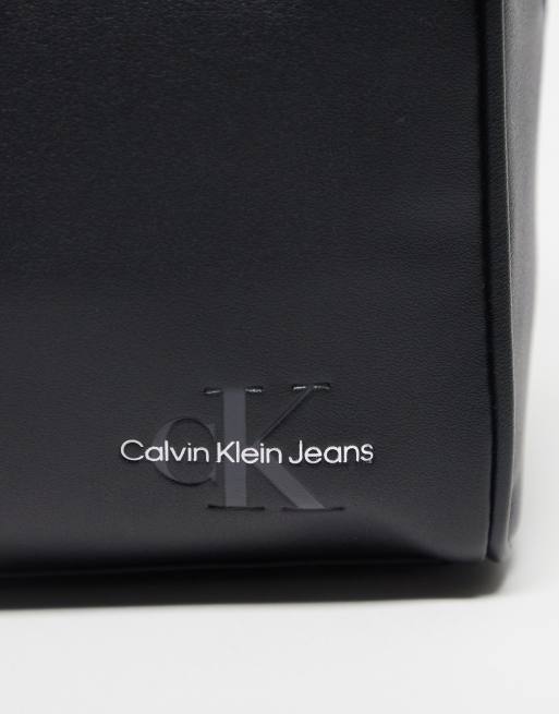 Calvin Klein Jeans – Classic – Czarna kosmetyczka z logo, 2 z 4