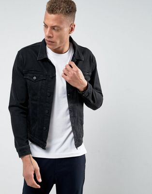 calvin klein jean jacket black