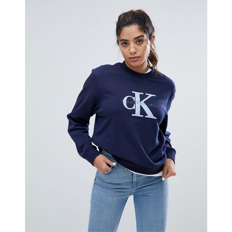 Calvin Klein Jeans 90s Sweatshirt In Acid Blue, $91, Asos