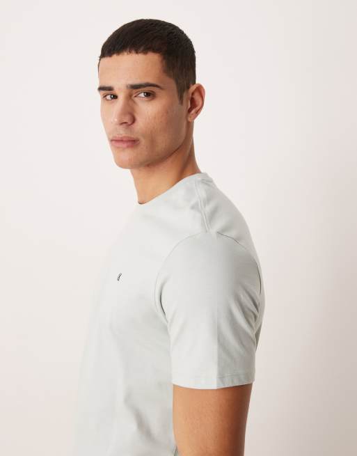 Calvin Klein Jeans Classic Monogram t-shirt in light grey , 4 of 5