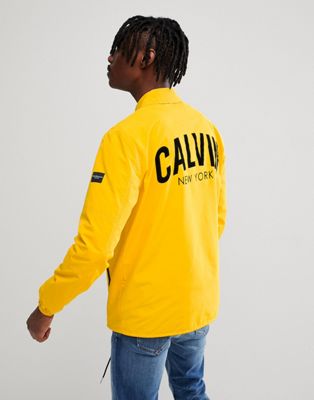 calvin klein jacket yellow