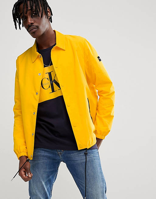 Calvin Klein Jeans coach jacket with calvin back print | ASOS