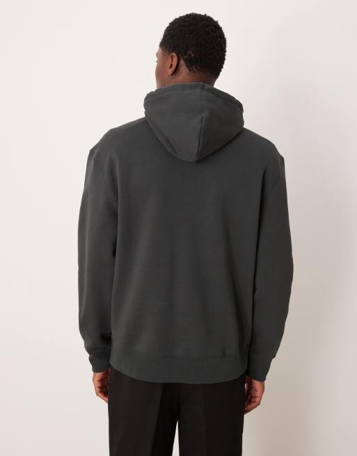 Calvin Klein Jeans collegiate chest logo hoodie in black, 3 of 5