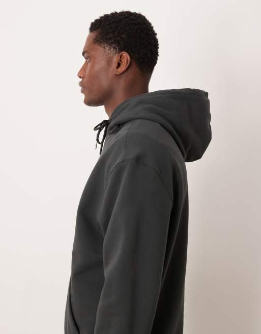 Calvin Klein Jeans collegiate chest logo hoodie in black, 4 of 5