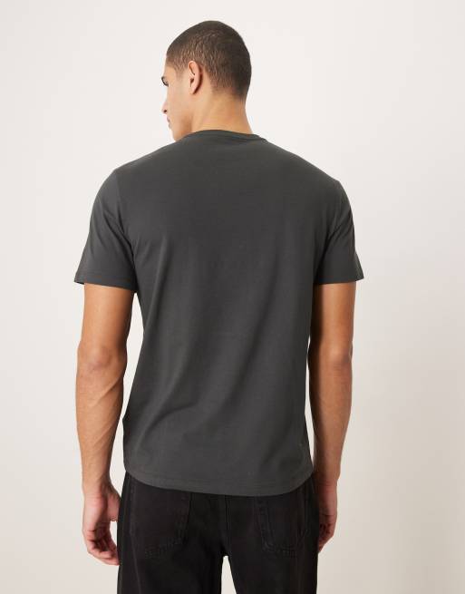 Calvin Klein Jeans collegiate graphic t-shirt in black, 3 of 5