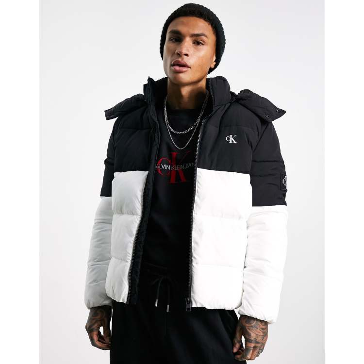 Calvin Klein Lightweight Jacket - Monogram Off Placed - CK Black