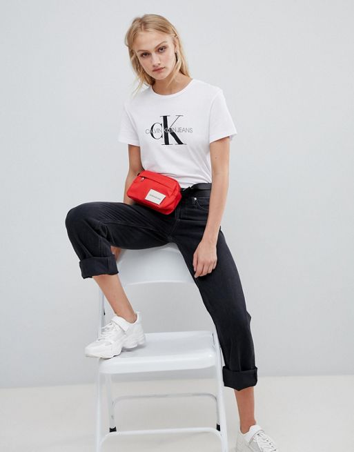 Calvin Klein Jeans core monogram logo t shirt