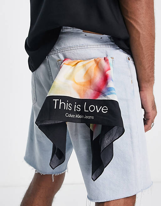 Calvin Klein Jeans cotton pride capsule bandana in tie dye multi - MULTI |  ASOS