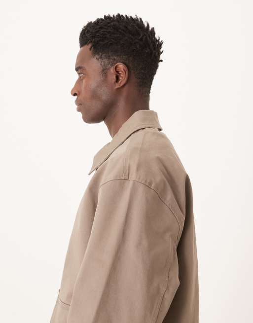 Calvin Klein Jeans cotton utility pocket jacket in taupe , 4 of 5