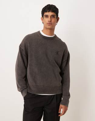 Calvin Klein Jeans Est.1978 Crew Neck Sweater In Multi