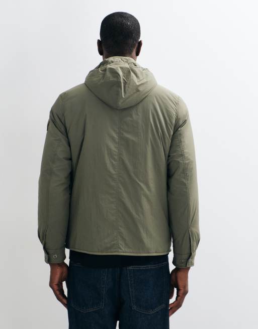 Calvin Klein Jeans crinkle nylon jacket in khaki, 3 of 5