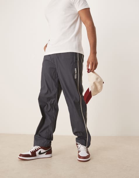 Calvin Klein Jeans crinkle nylon track pants in navy - view 1