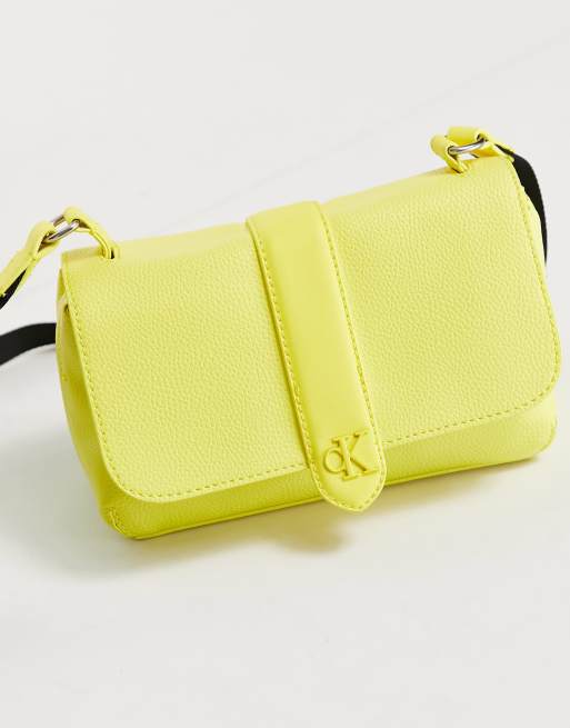 Calvin Klein Jeans crossbody handbag in yellow