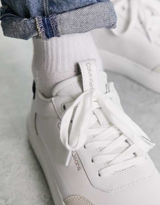 Jeans sneakers cupsole white in | Klein Calvin ASOS