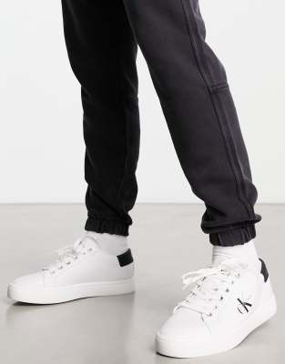 Calvin Klein Jeans cupsole trainer in white - ASOS Price Checker