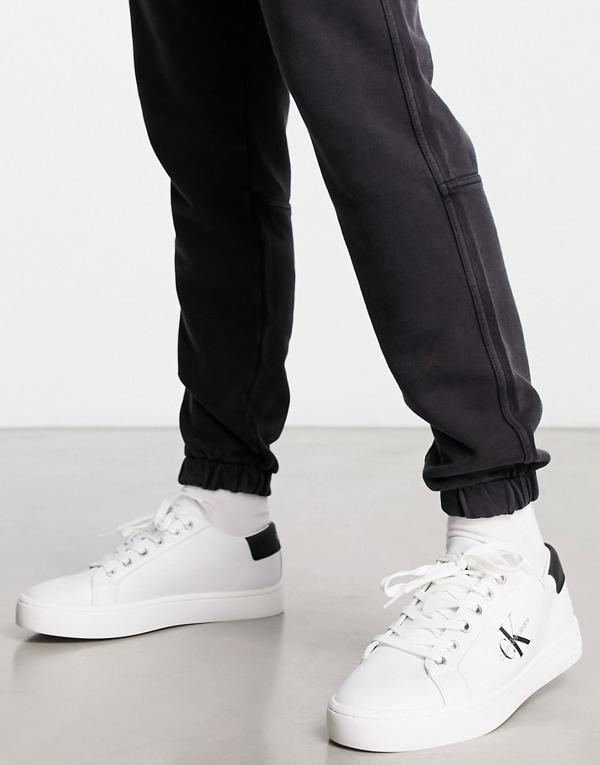 Calvin Klein Jeans cupsole trainer in white