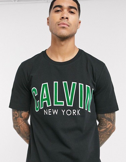 Calvin Klein Jeans curved varsity t-shirt
