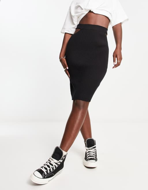 Black pencil clearance skirt calvin klein