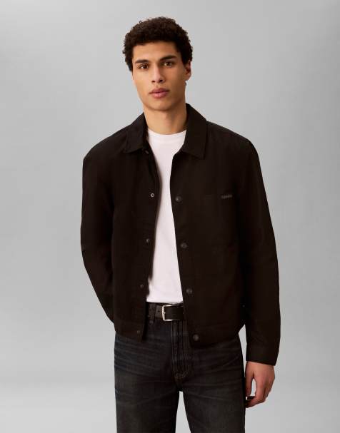 Calvin Klein Jeans – Czarna kurtka typu trucker z tkaniny ripstop - view 1