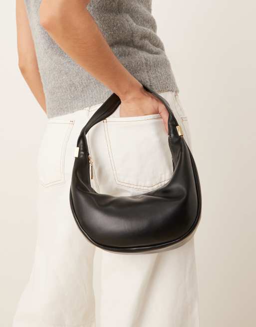 Calvin Klein Jeans – Czarna skórzana torba na ramię, 4 z 4